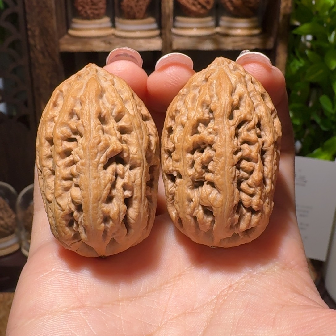 把件文玩核桃金梭子
