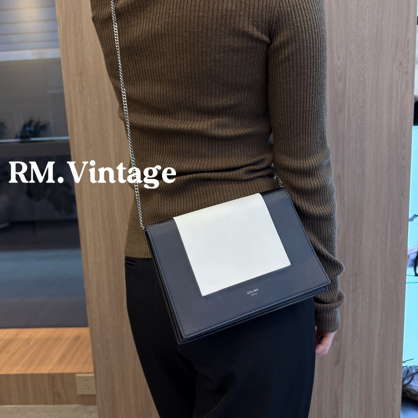 95新 Celine/思琳 入目拼色豆腐单肩包 58767