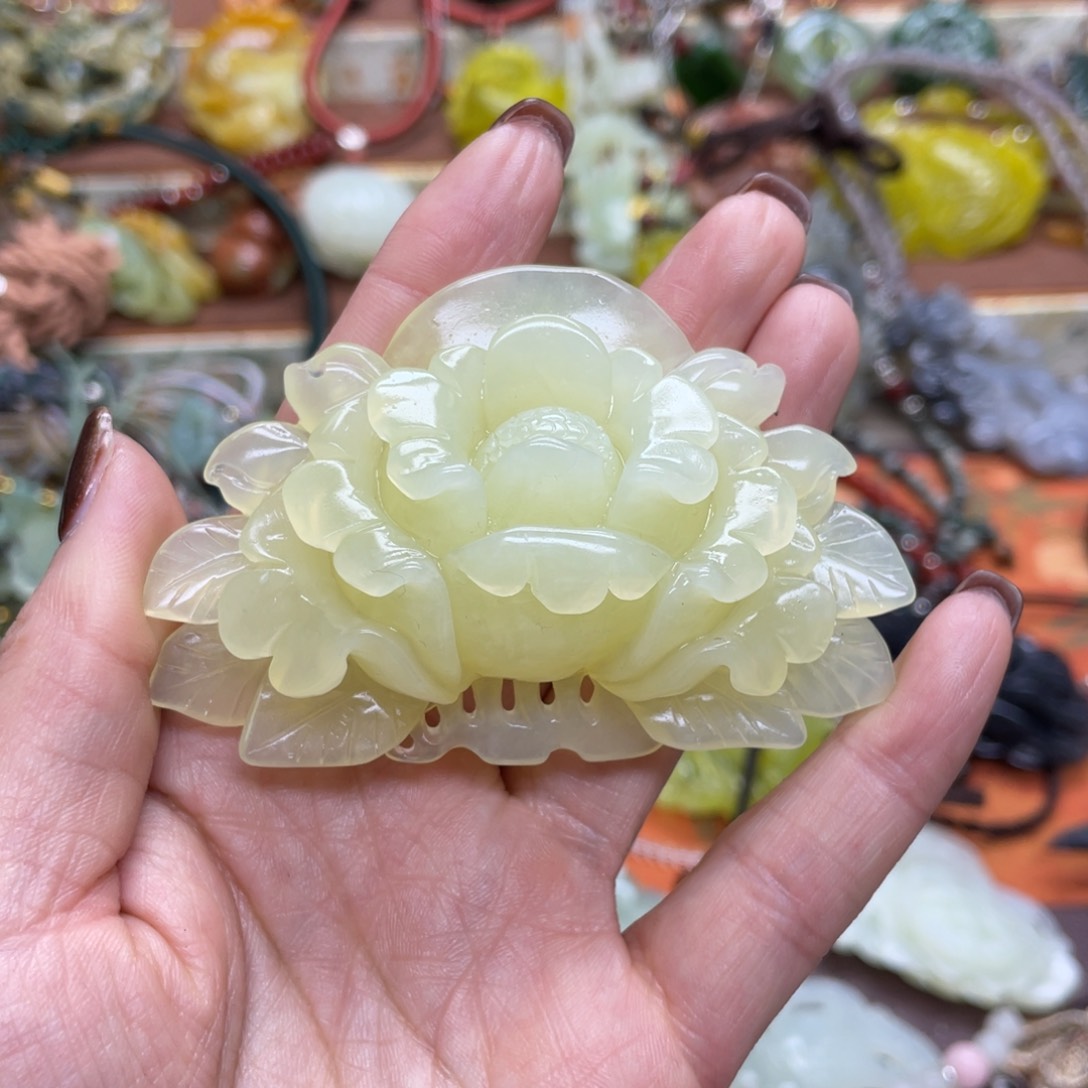 未镶嵌岫玉项链玉*蓉8888