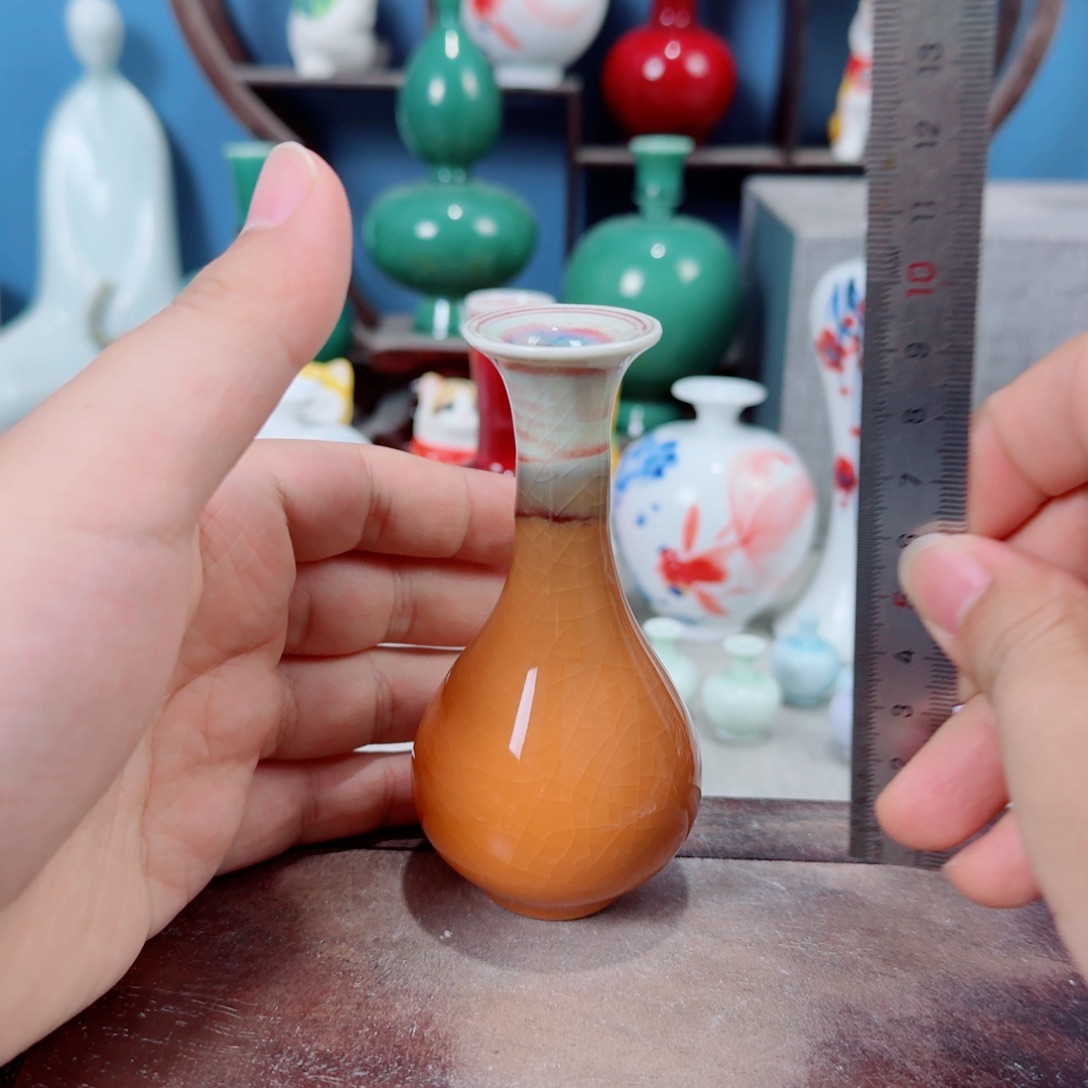 陶瓷手工小花器摆件