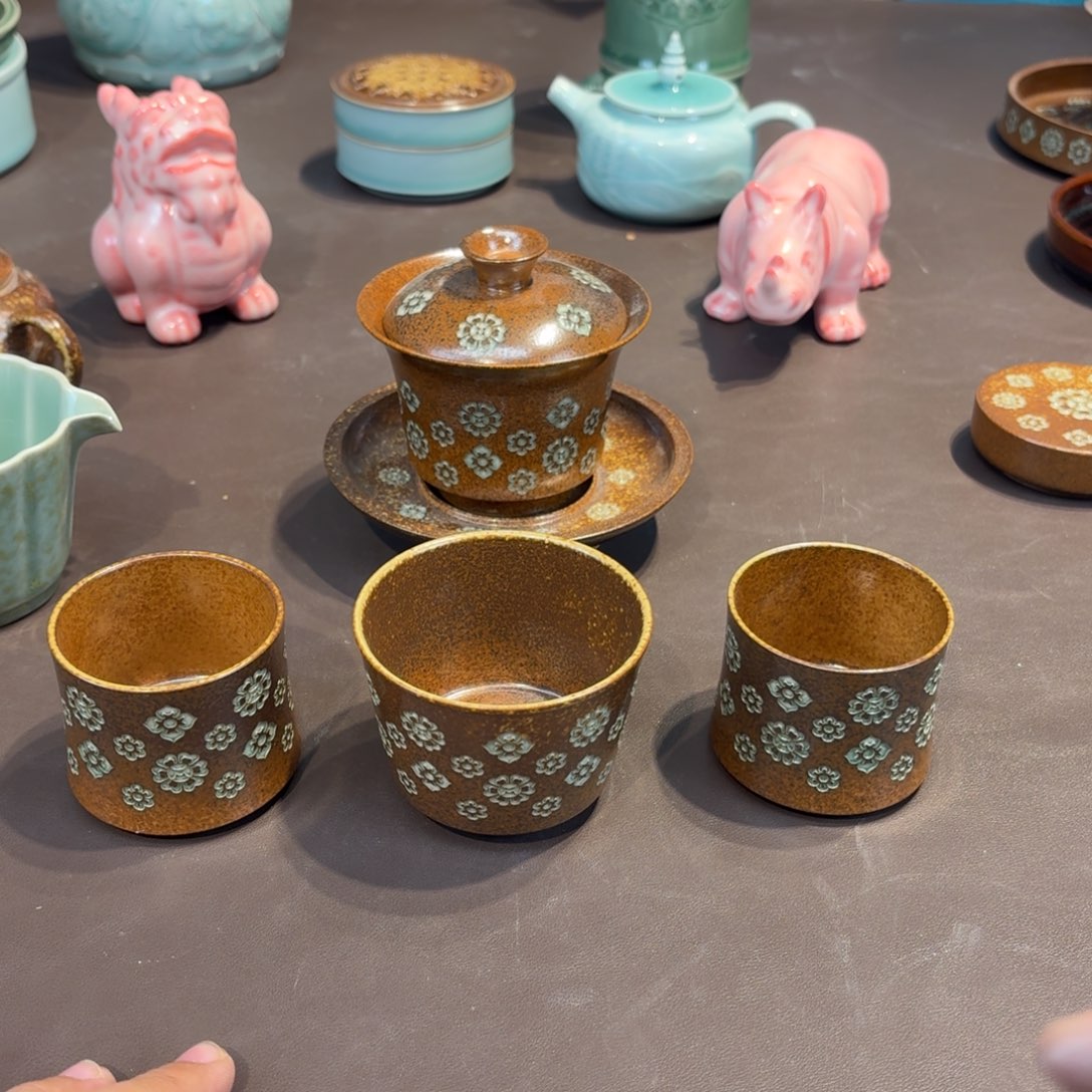 杯@****龙泉青瓷茶具微瑕