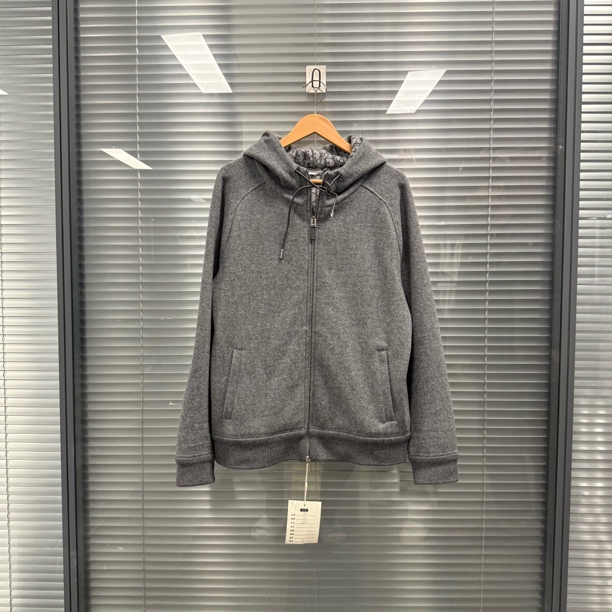 未使用 DIOR/迪奥 24ss新款羊绒内里老花满印连帽外套 m码 #9581