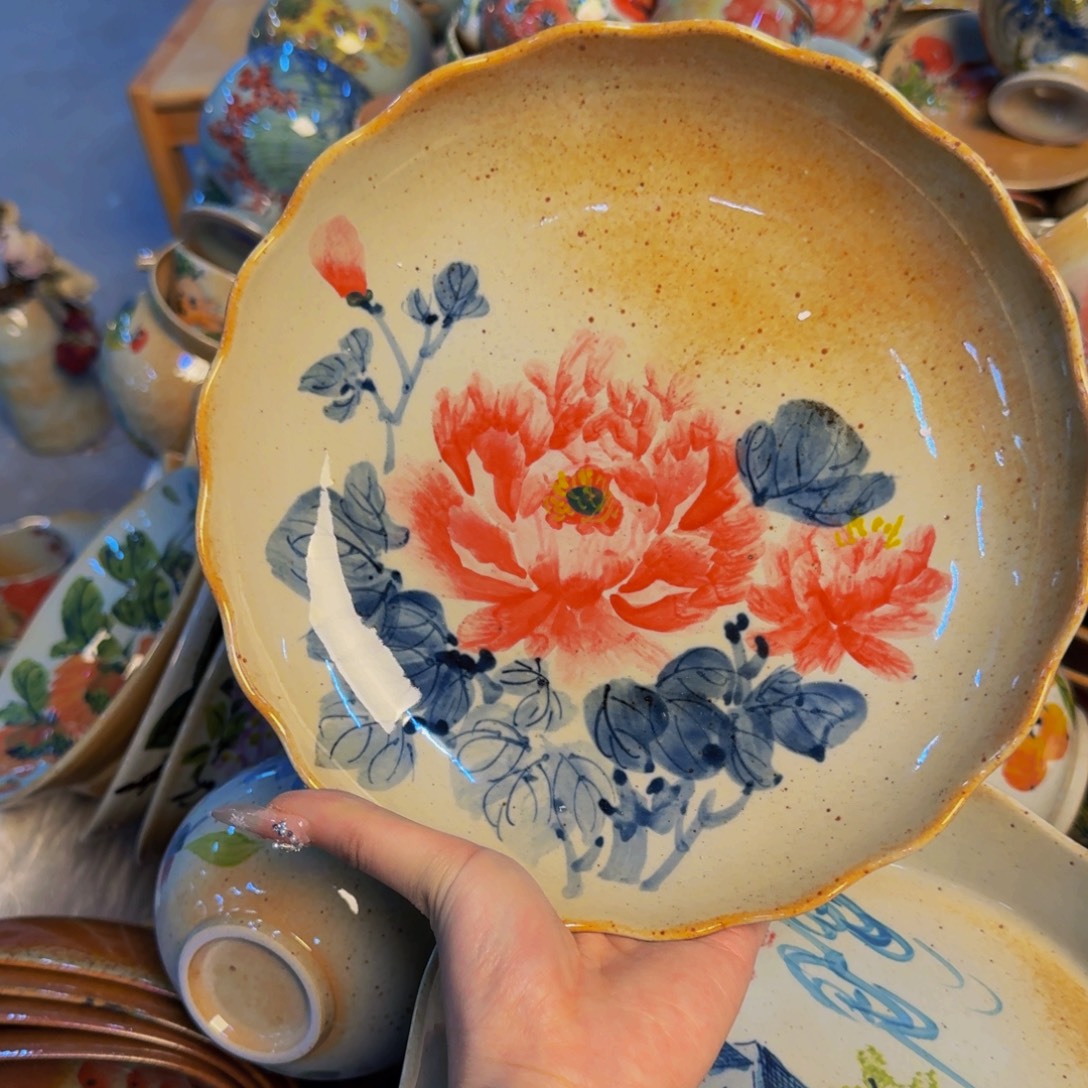 瓷片景德镇陶瓷手工手绘