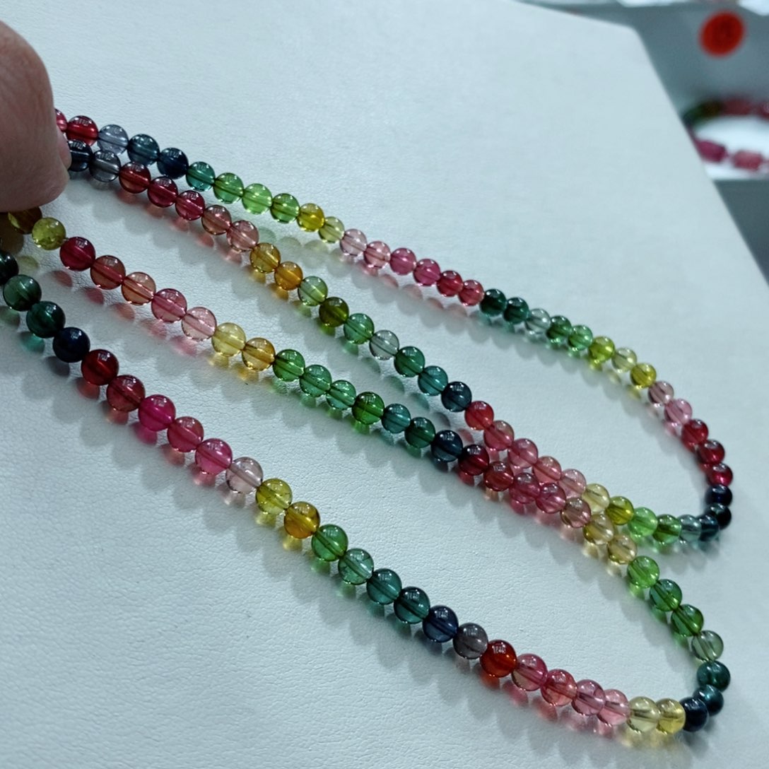 碧玺手链未镶嵌多样性发一条