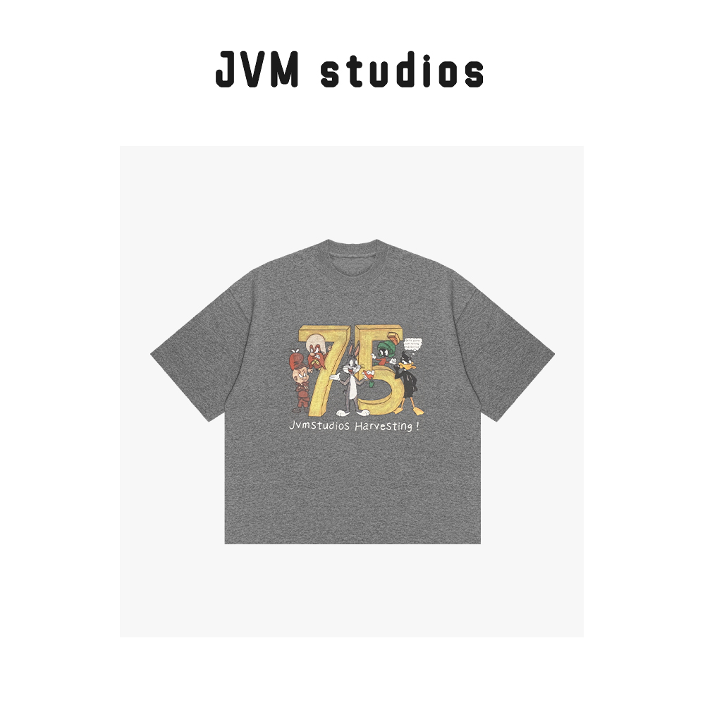 【佳姐专属】26898 - 新款JVM定制时尚百搭休闲短袖数字T恤6/30