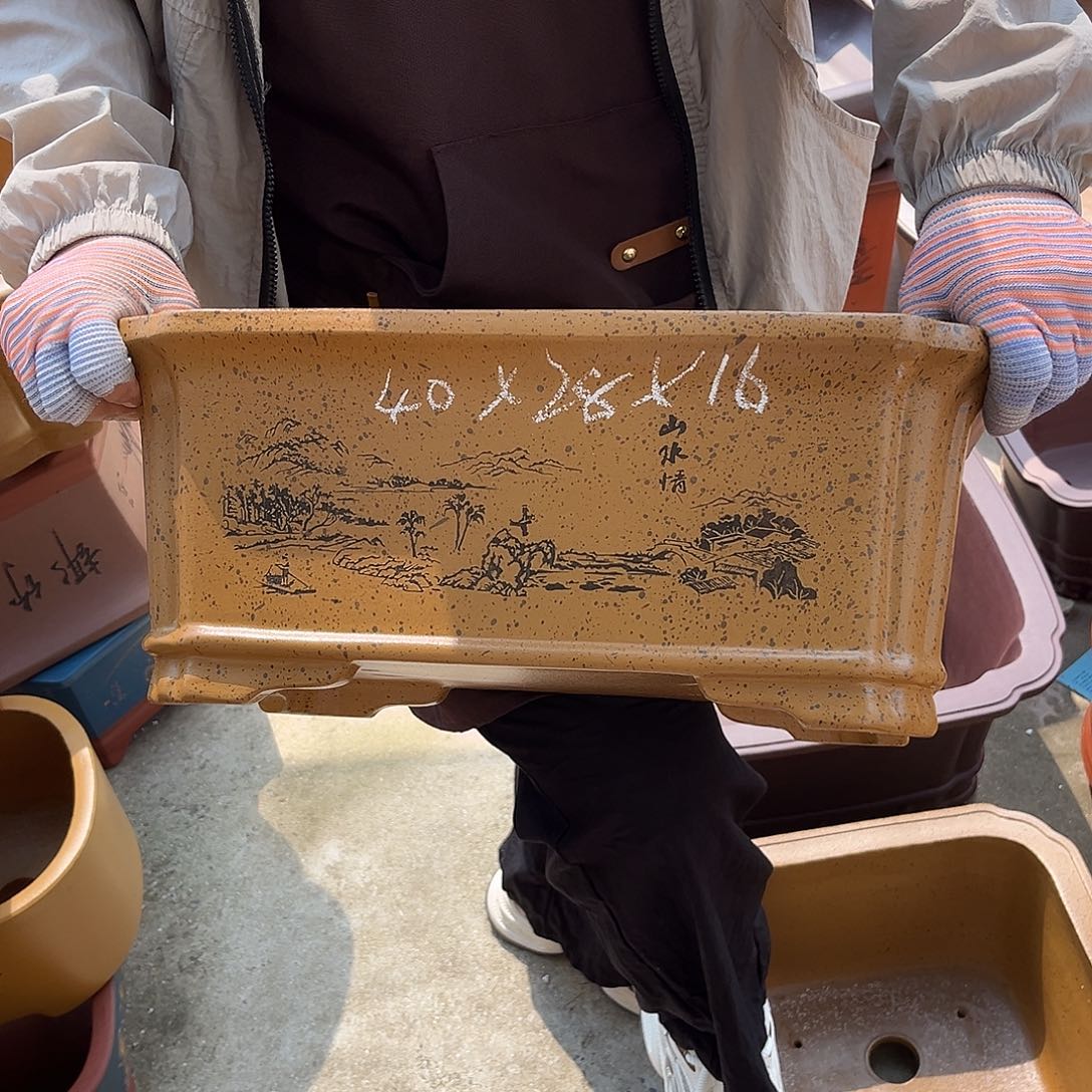 紫砂花盆盆景艺术