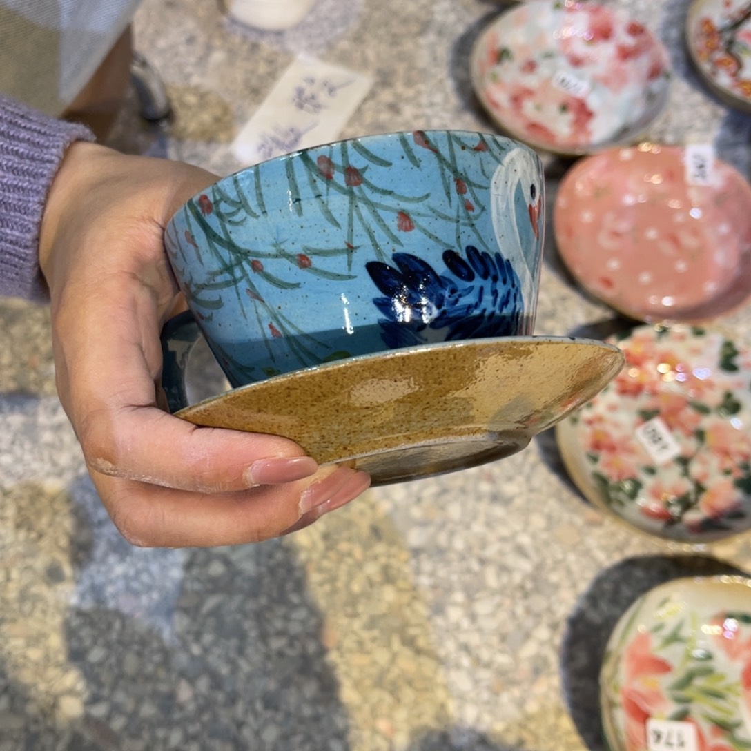 钟***意瓷片景德镇手工制作