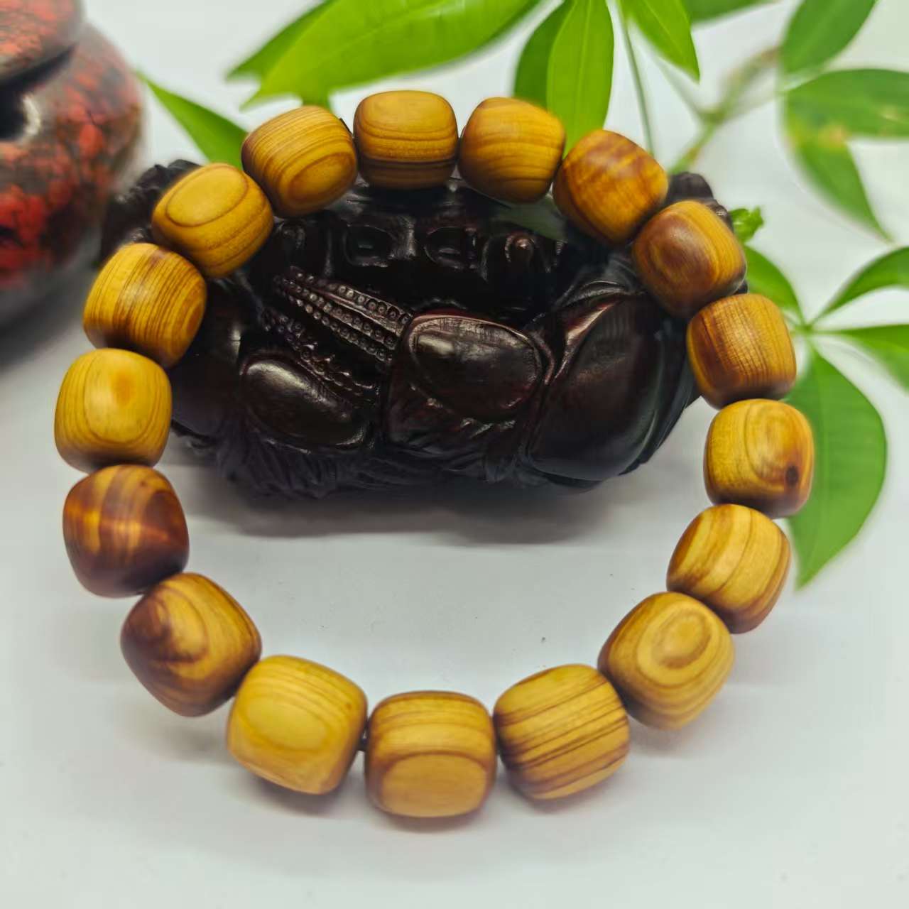 崖柏桶珠禅意手串