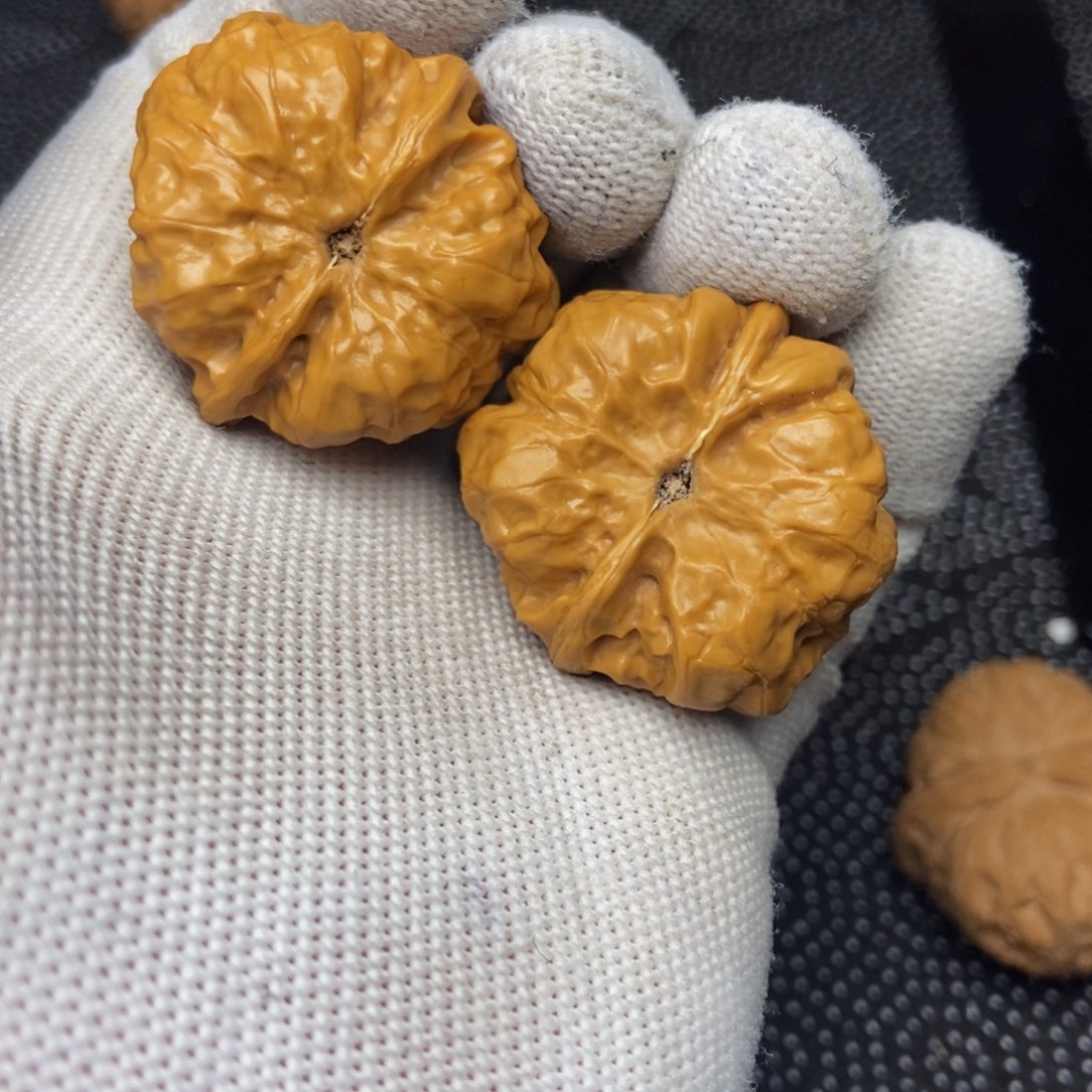 思***选文玩核桃把件35尺蛤蟆头