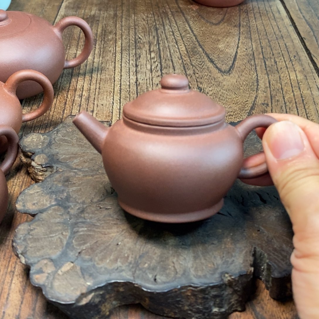 茶壶紫砂全手工摹古容量100cc