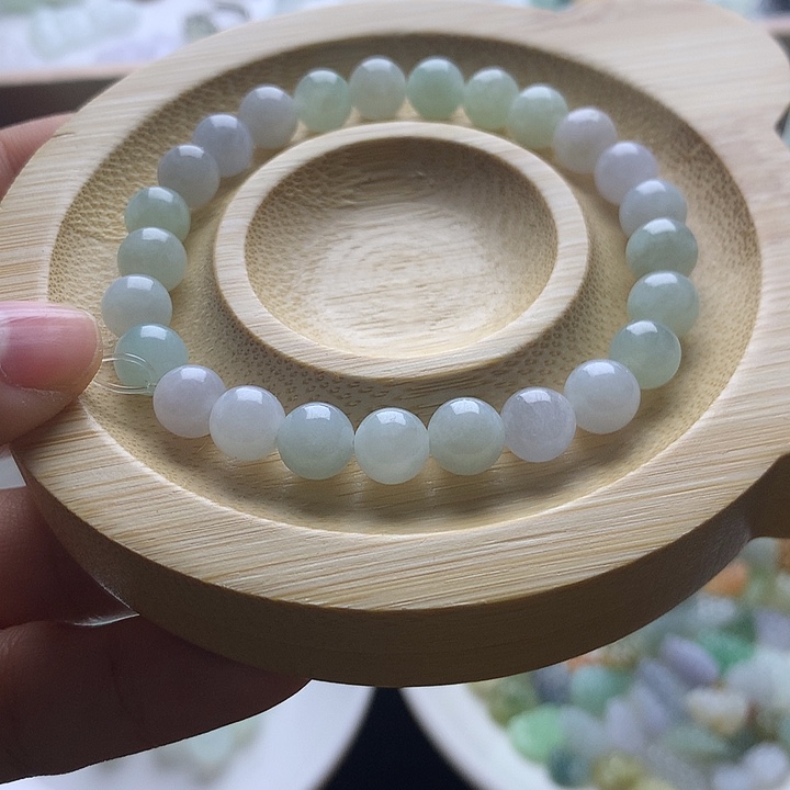 翡翠散珠卡7珠子1串