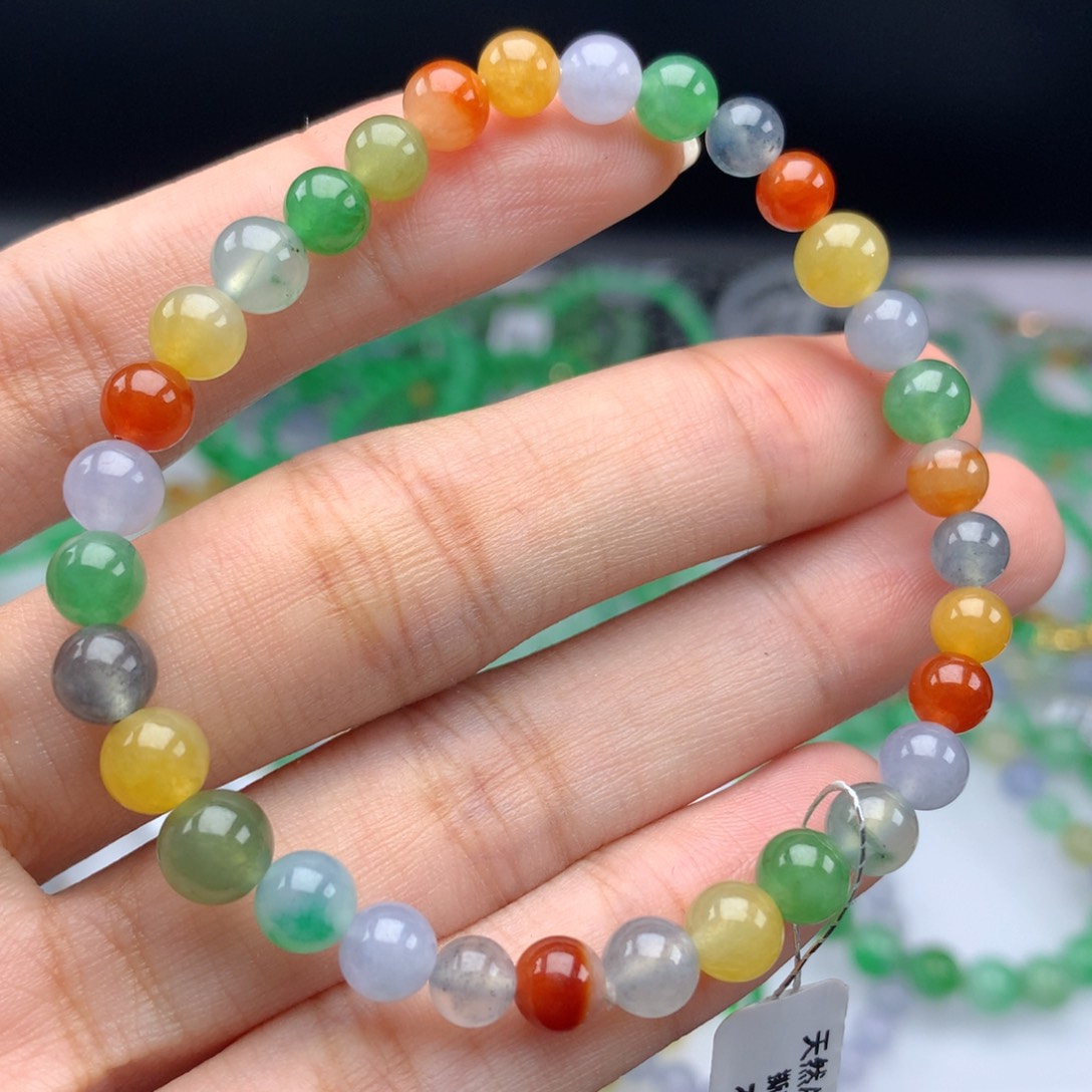 翡翠手链未镶嵌卡