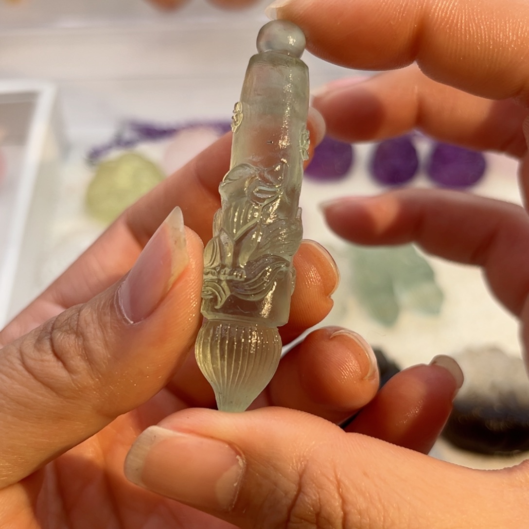 水晶颈饰未镶嵌s****t绿水笔