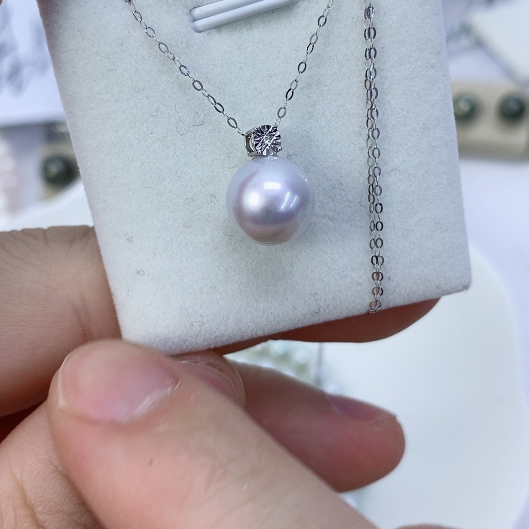 海水珍珠18K金镶嵌颈饰