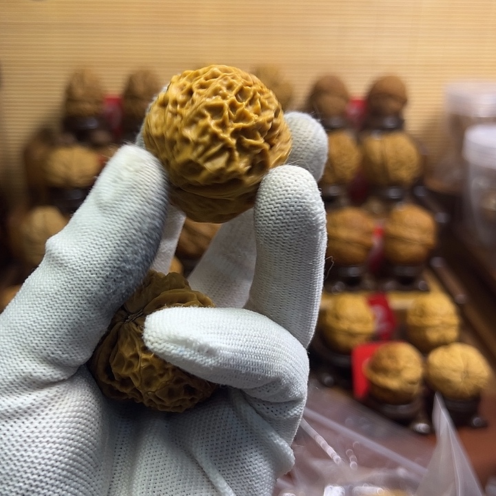 疯***四把件文玩核桃凤凰牡丹