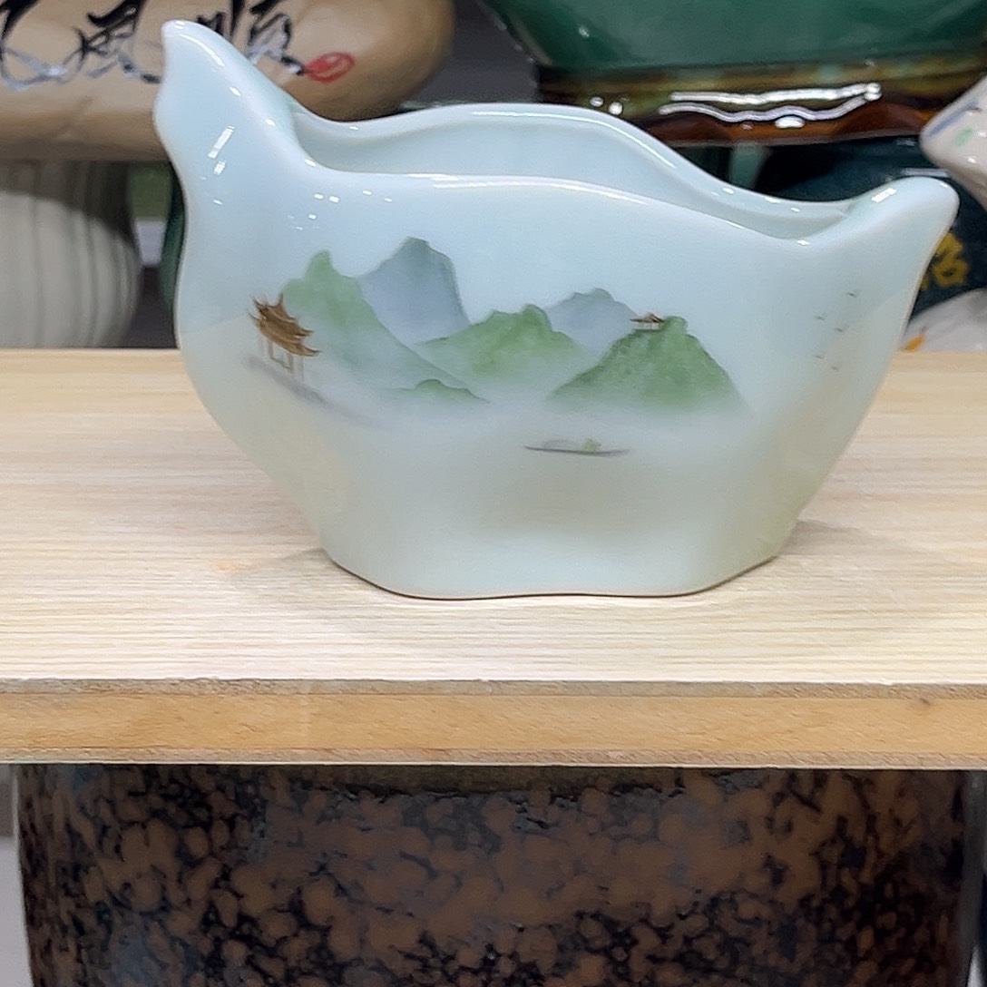 陶瓷绿植多肉微瑕花盆口径11*8.5