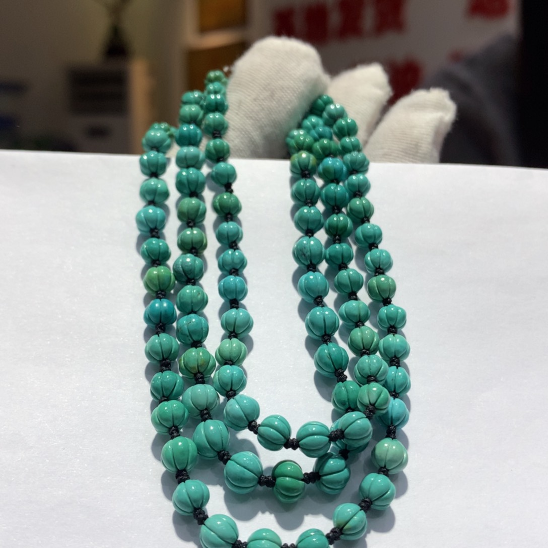 未镶嵌绿松石长链