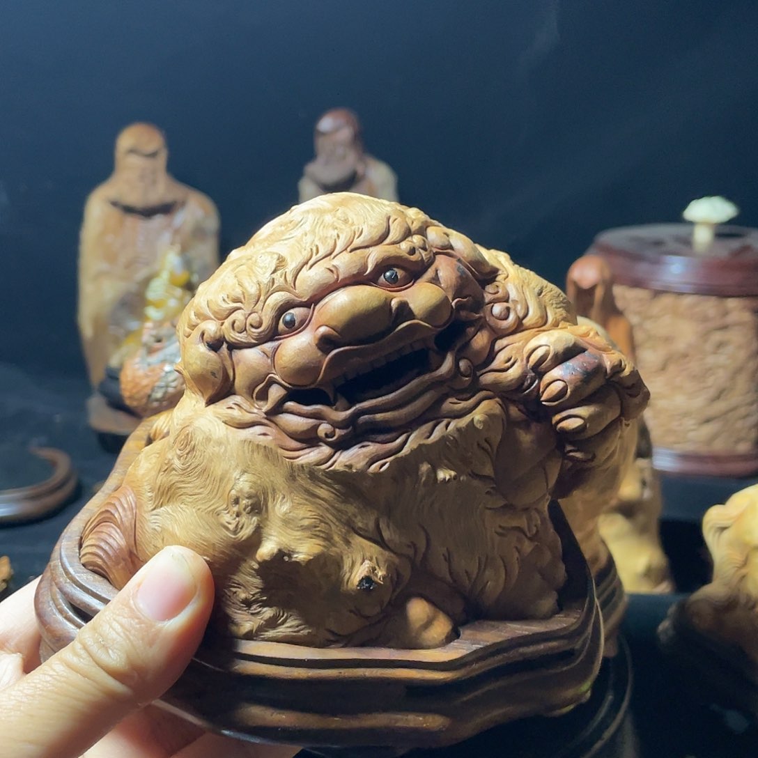 荔枝木数*荔枝木狮子香炉