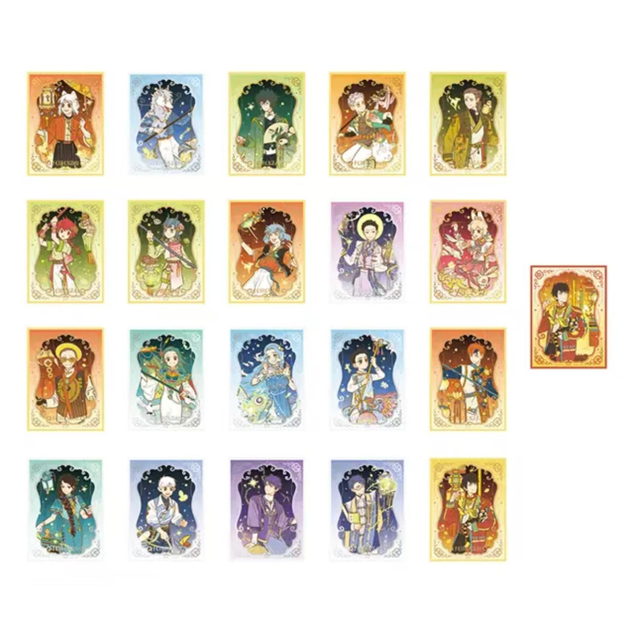 【拆袋】《非人哉》十周年系列色纸/梦华胥系列吧唧徽章盲盒