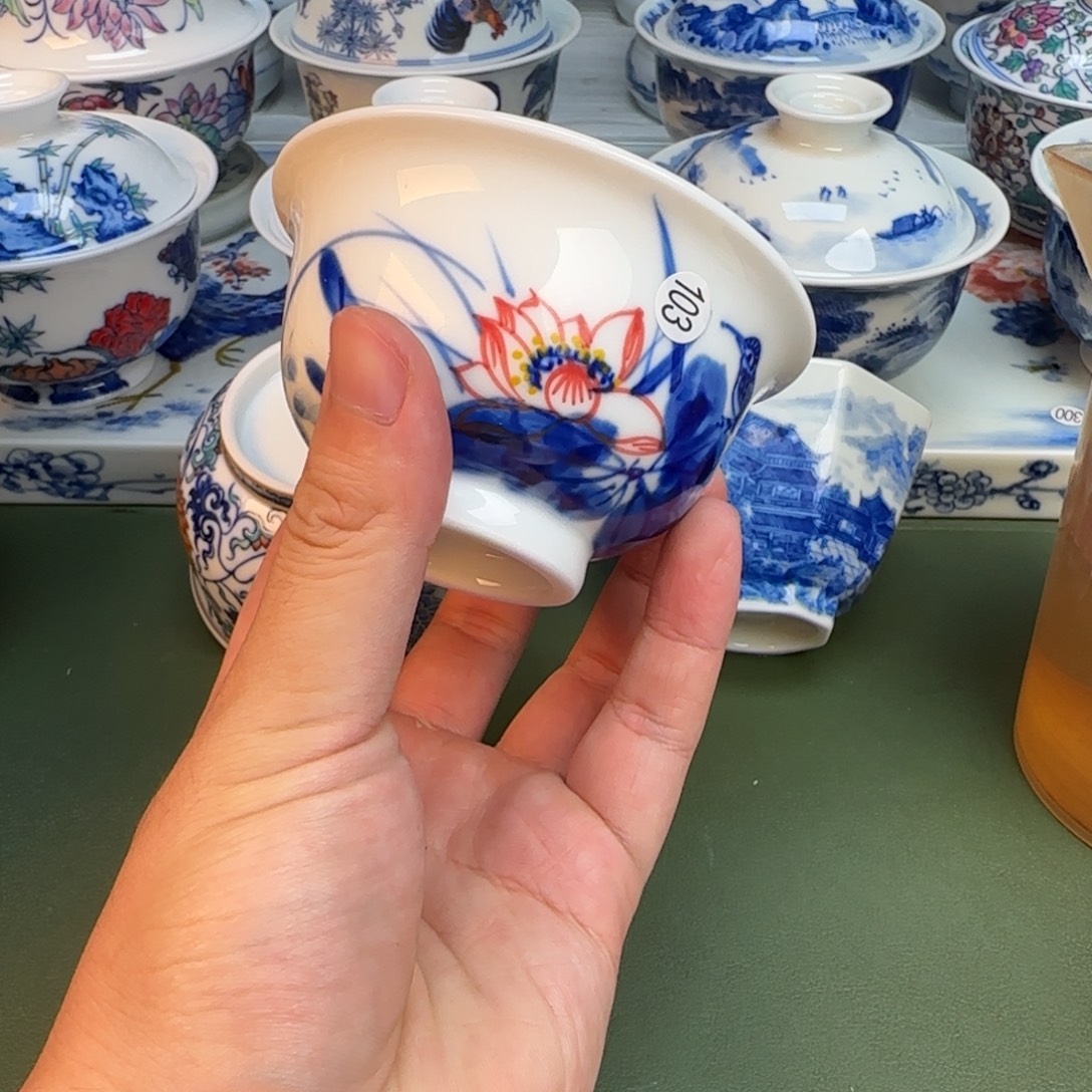 彦祖纯手工手绘茶具103