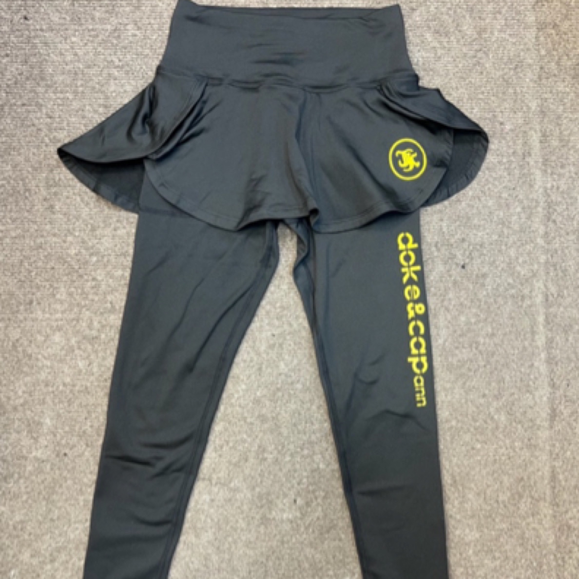 【断码清加绒速干2个口袋】夜光标跑步运动显瘦假两件长裤裙8539