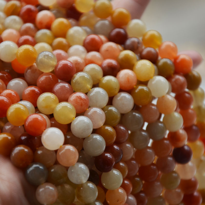 天然石圆珠散珠适用于手链手串diy