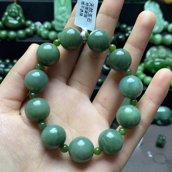 和田玉手串未镶嵌