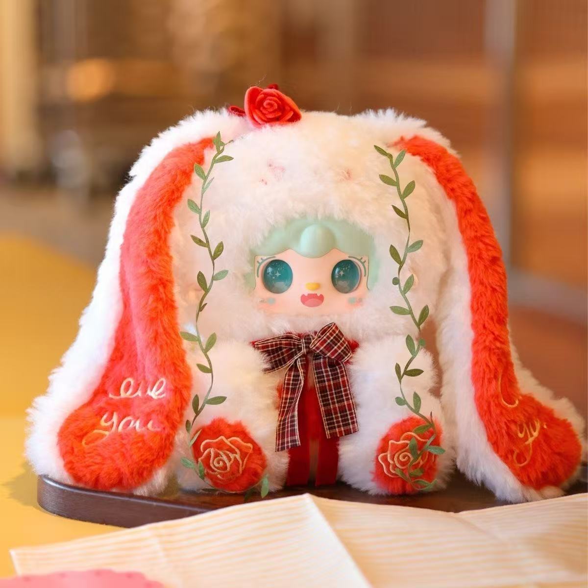 【小汐平拆】yooki氧氧400体兔兔的花絮毛绒盲盒生日礼物公仔娃娃