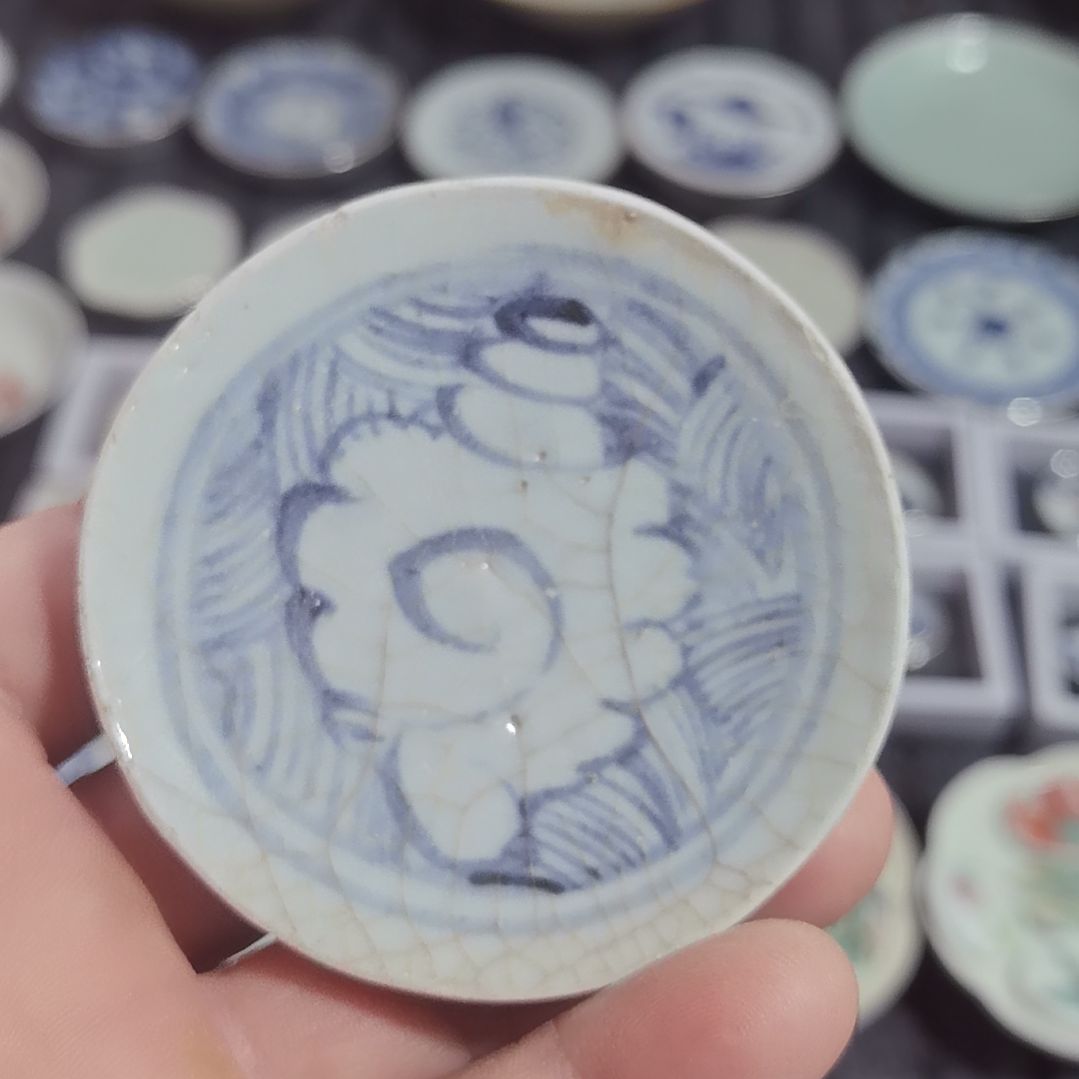 瓷片青花影青杯垫标本全选