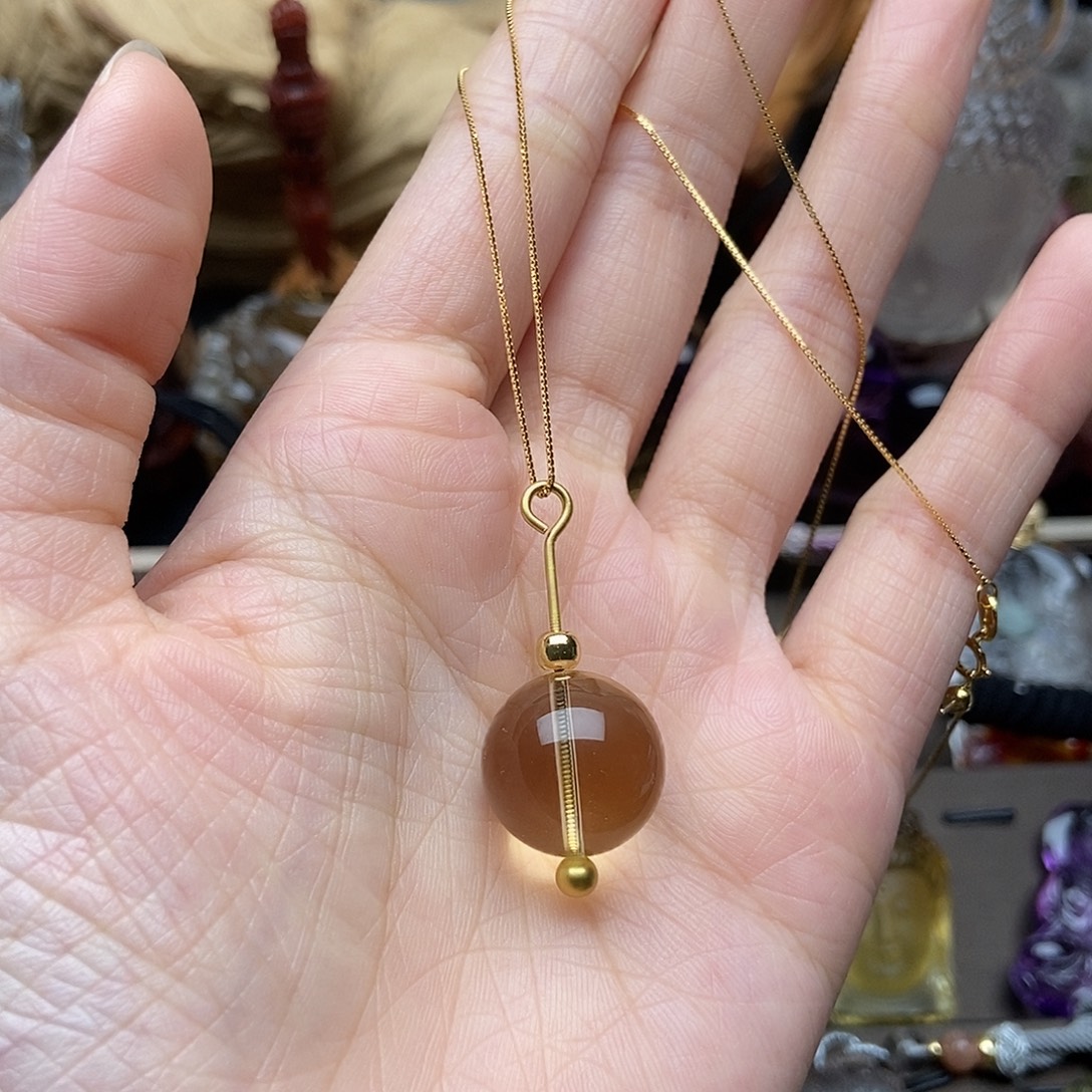 合金颈饰水晶吊坠
