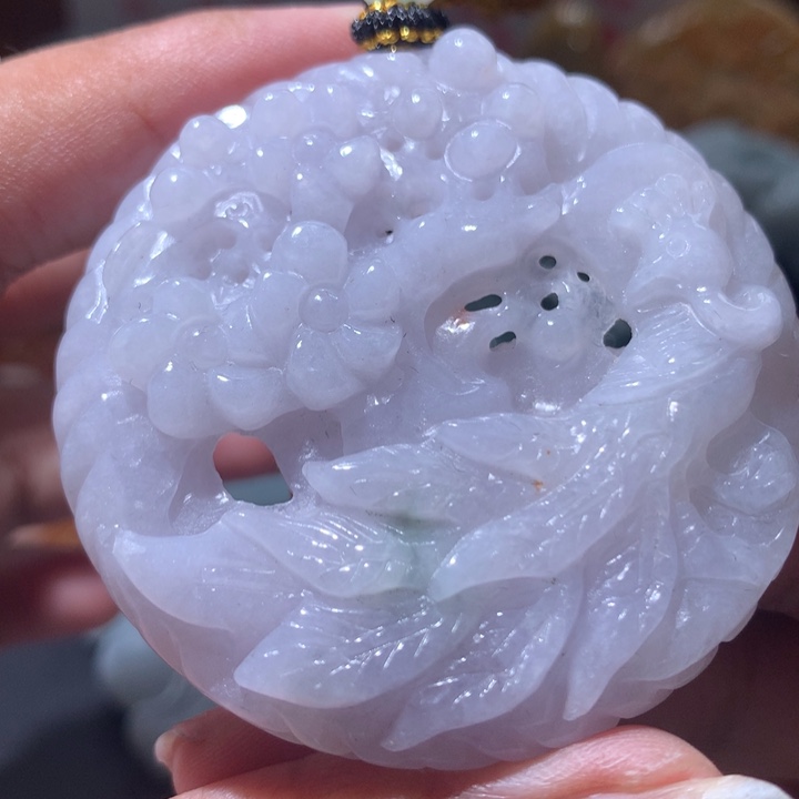 翡翠未镶嵌颈饰保真天然a货翡翠