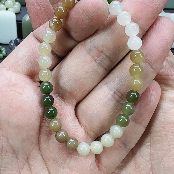 和田玉手串未镶嵌
