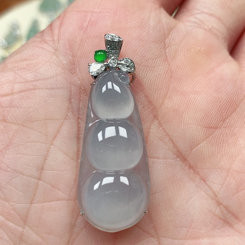 【闪购商品】翡翠吊坠(不含链)18K金镶嵌