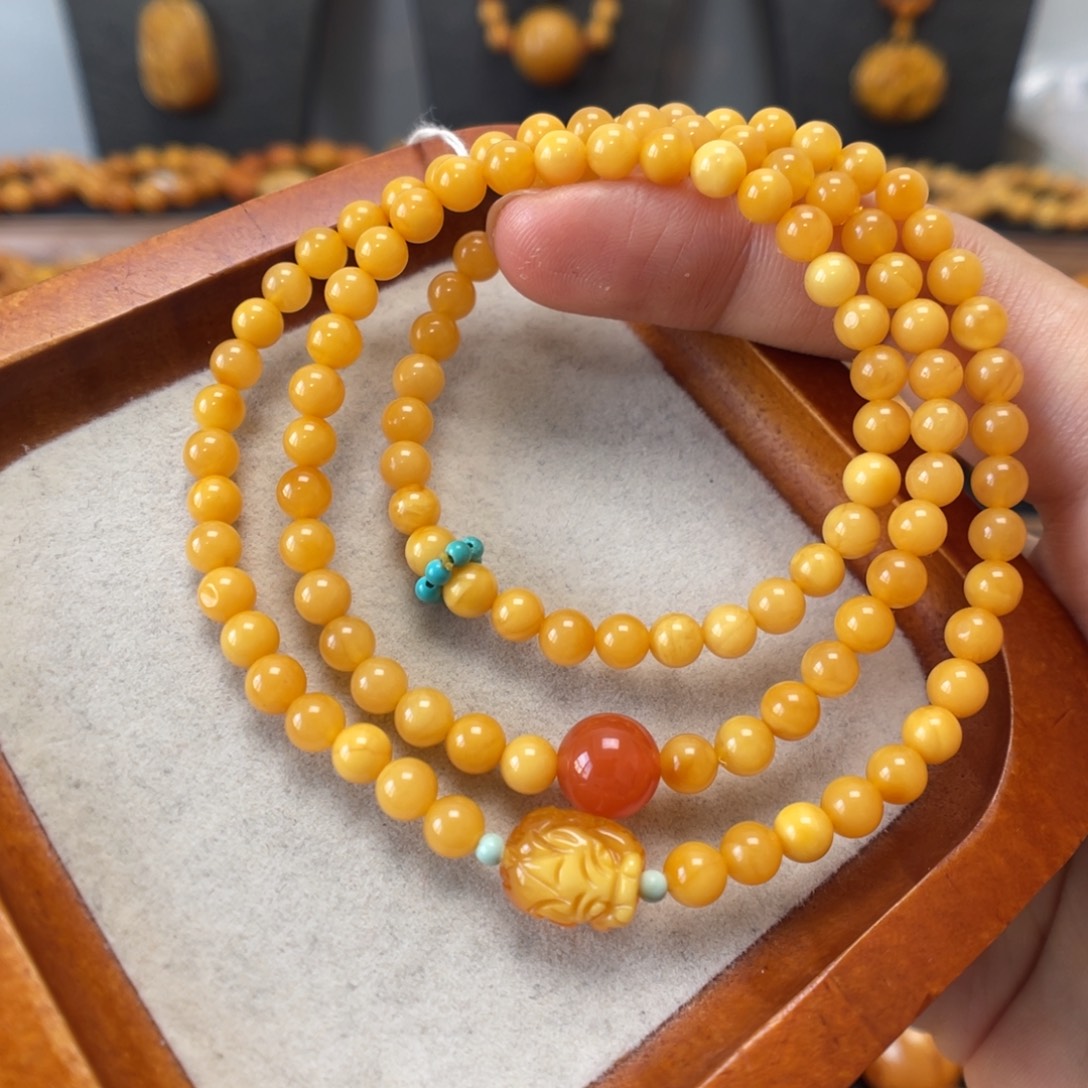 蜜蜡未镶嵌手链蜜蜡