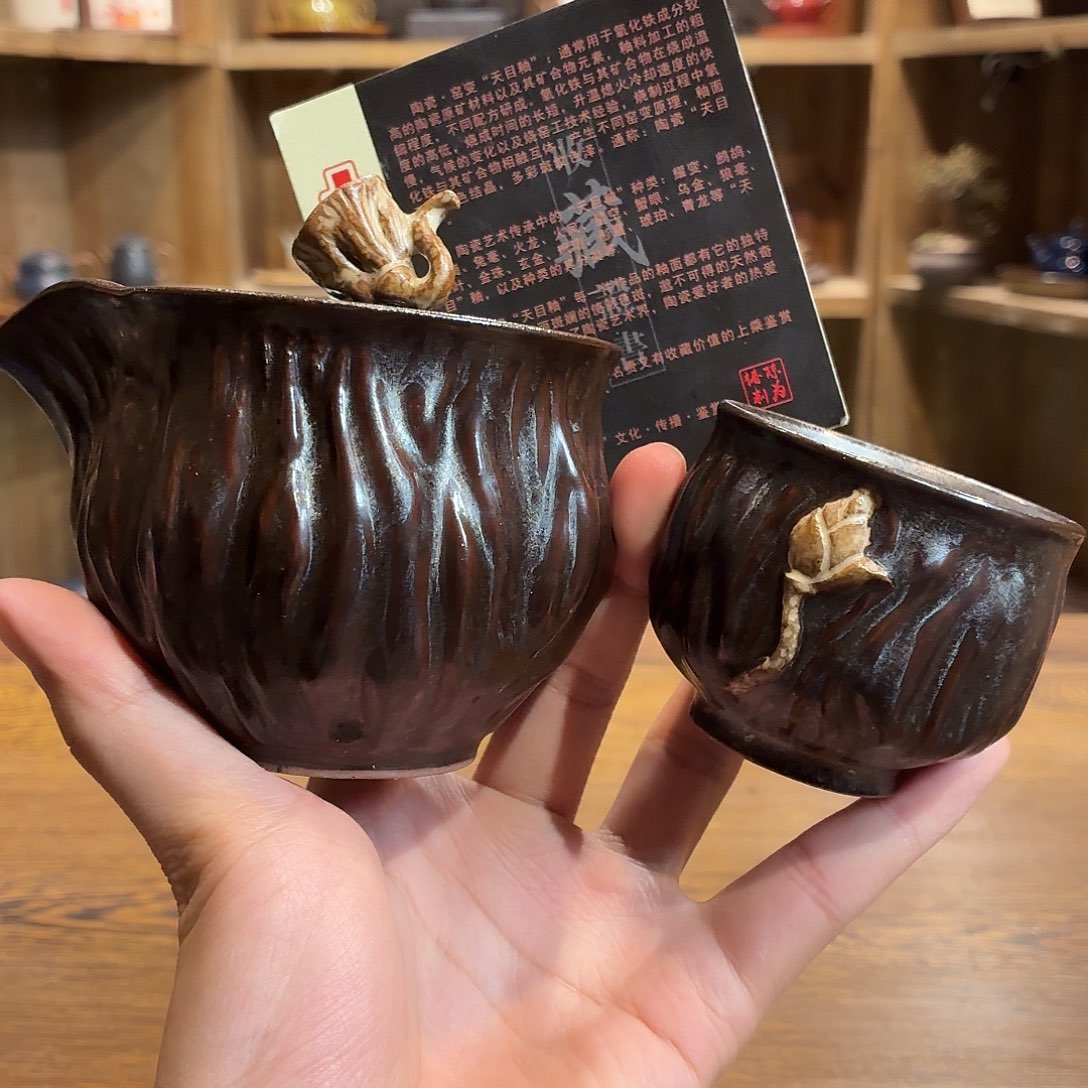 柴烧老岩泥茶器皿