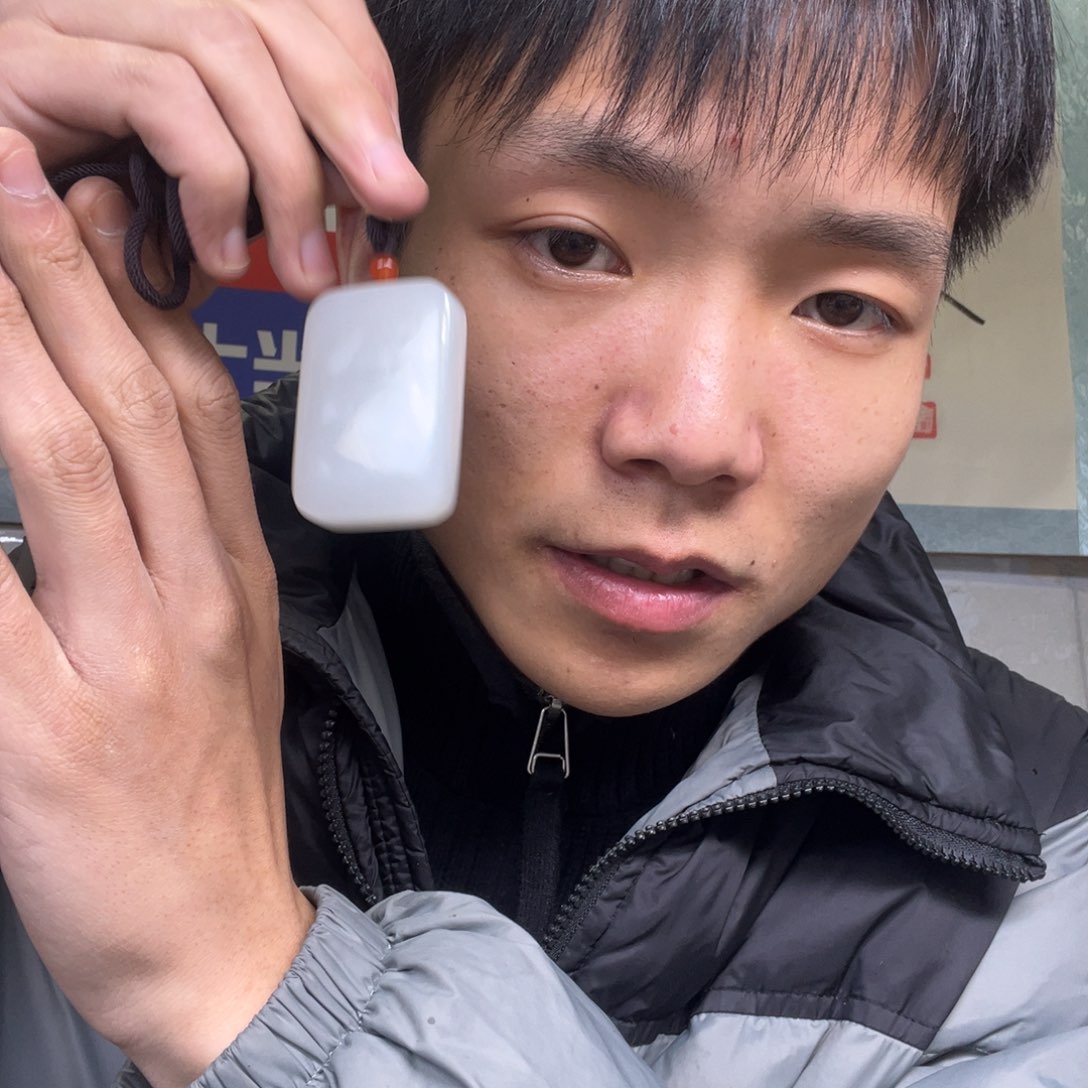 和田玉颈饰未镶嵌多样性钢板料面包无事牌