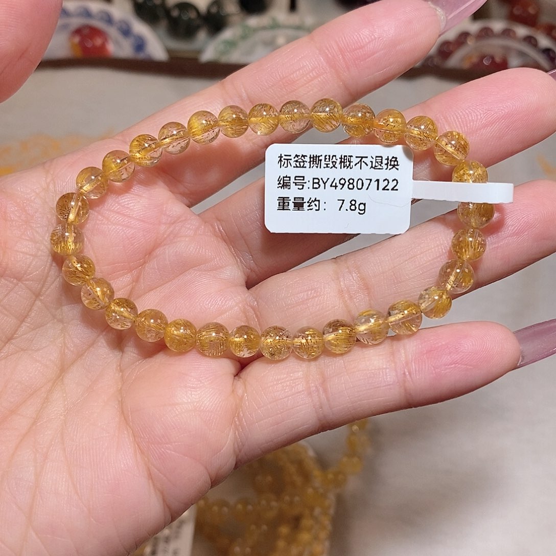 水晶手链未镶嵌君*黄超七