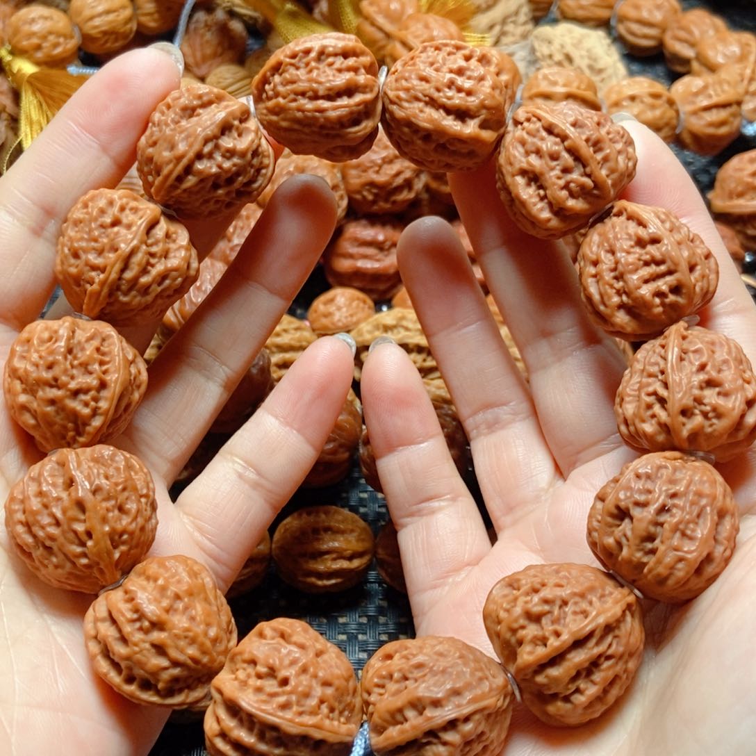 文玩核桃手串粗筋小蛙