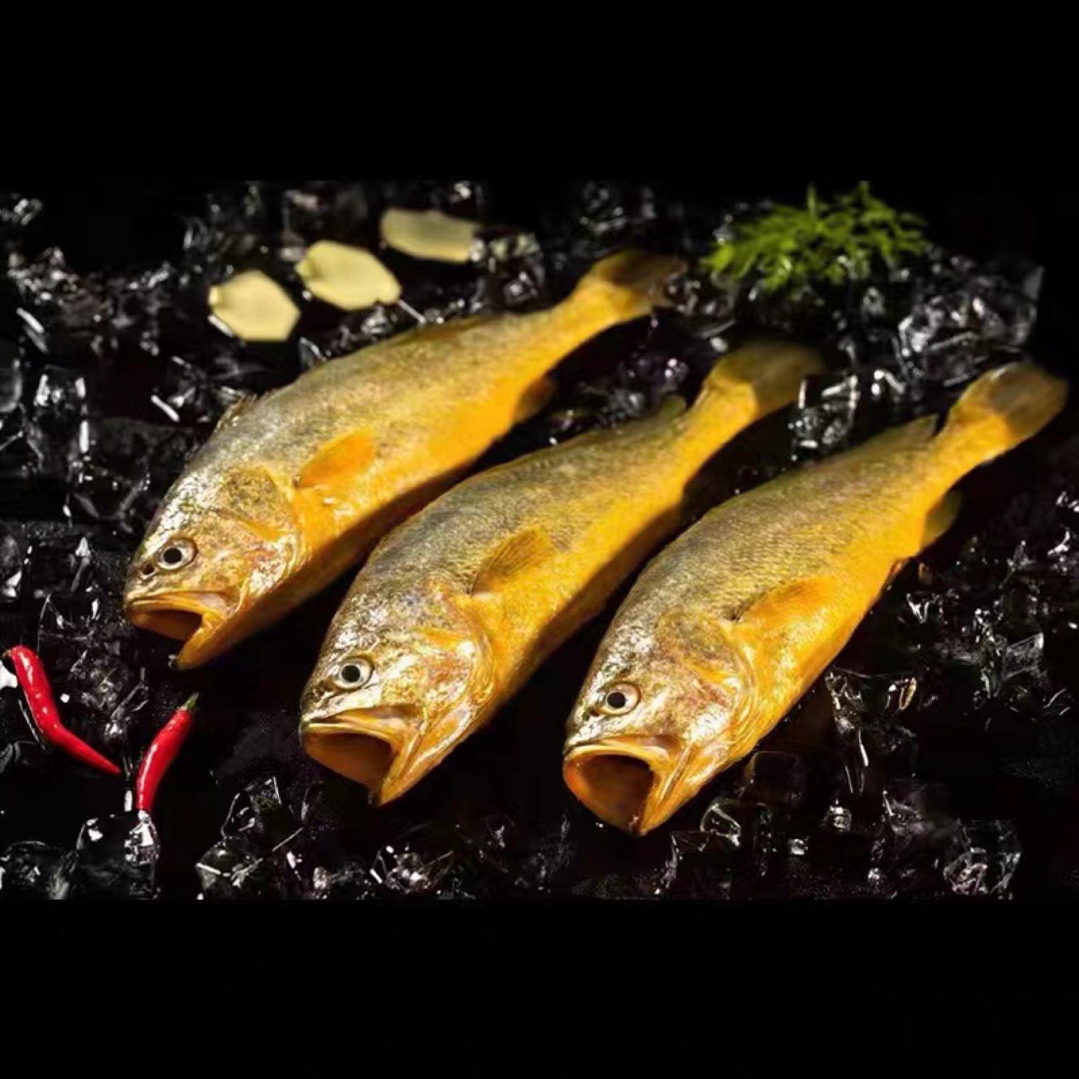 新鲜野化大黄花鱼（一斤3-5条）共4斤 鲜鱼速冻顺丰冷链发货