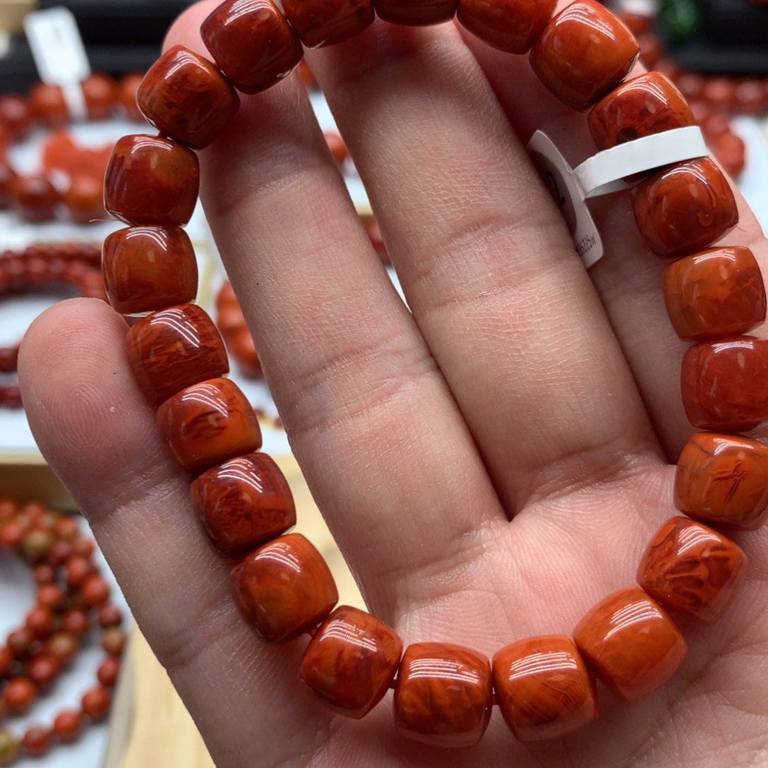 南红玛瑙手链未镶嵌