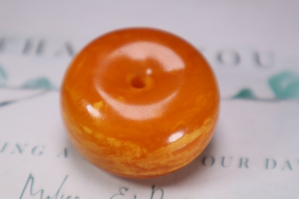 【青希珠宝】天然琥珀蜜蜡平安扣吊坠尺寸44.2*25.2mm