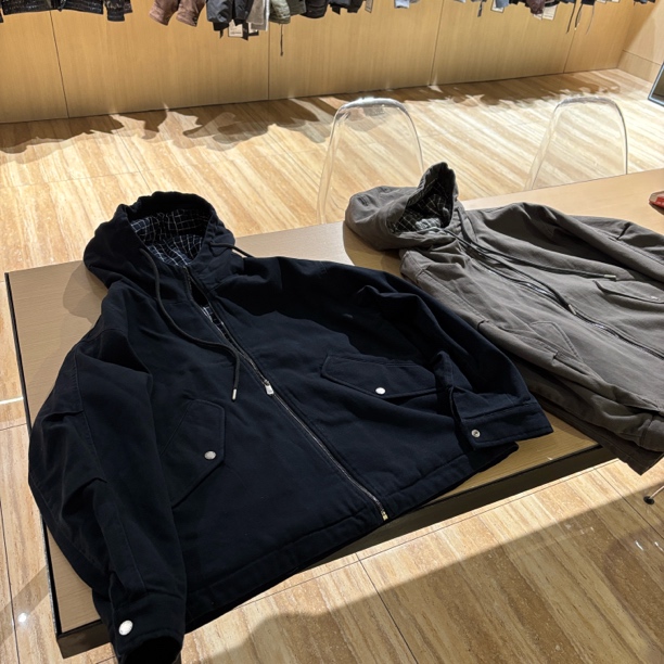 【折扣款】MESOO门店同款连帽棉服夹克外套0C21