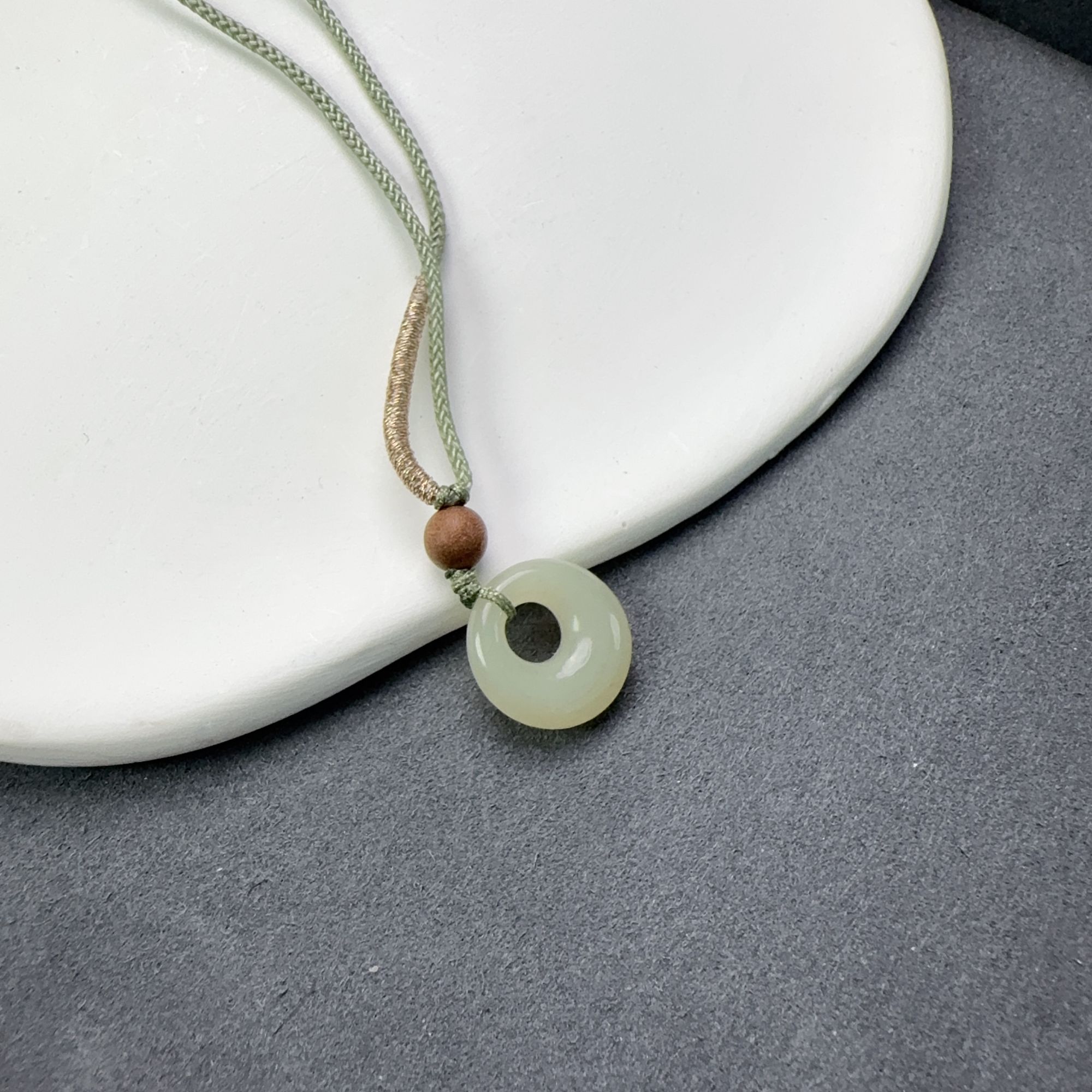 和田玉公主扣约15mm