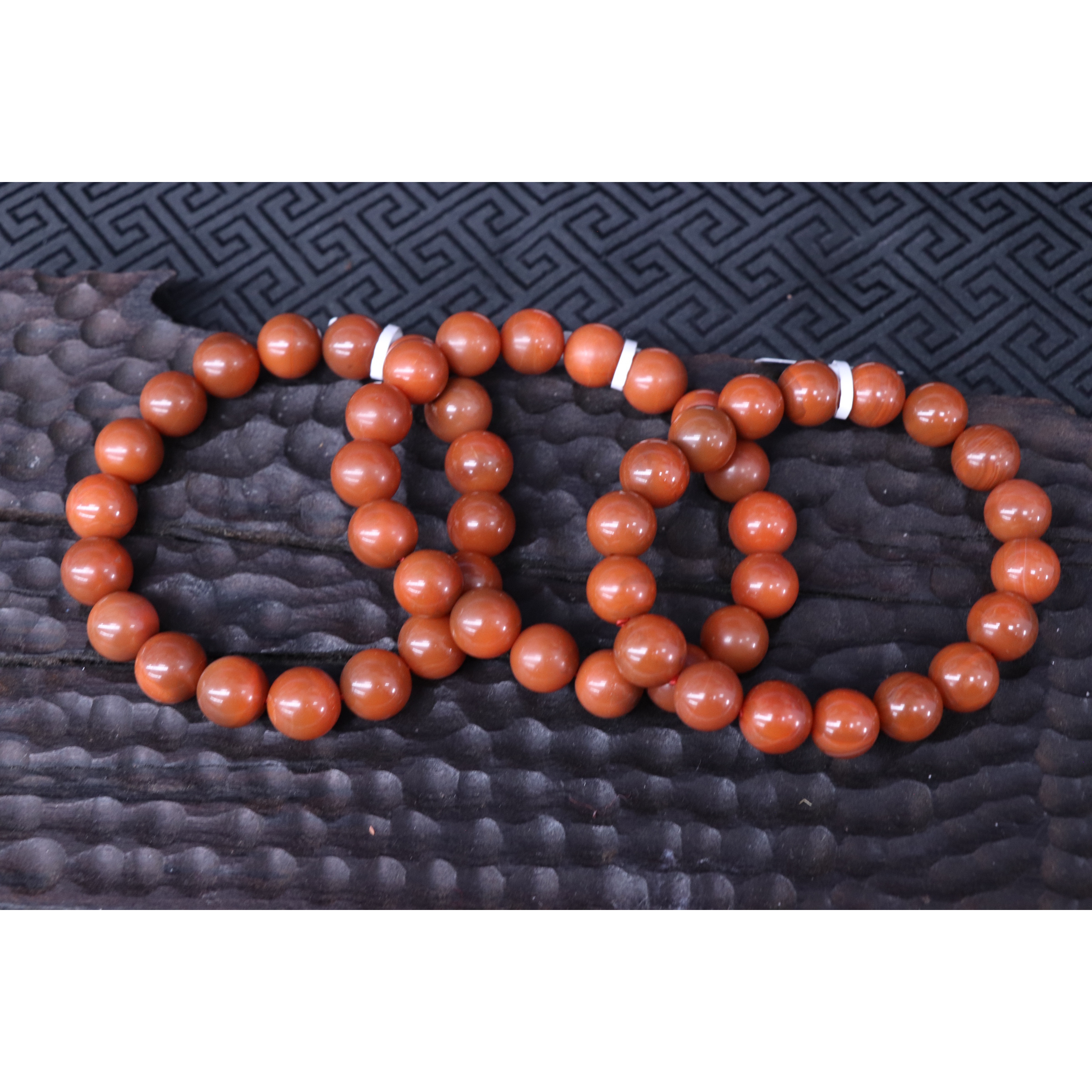 3原矿无优化天然阿东寨老南红单圈11mm左右有坑裂慎拍随机发一条