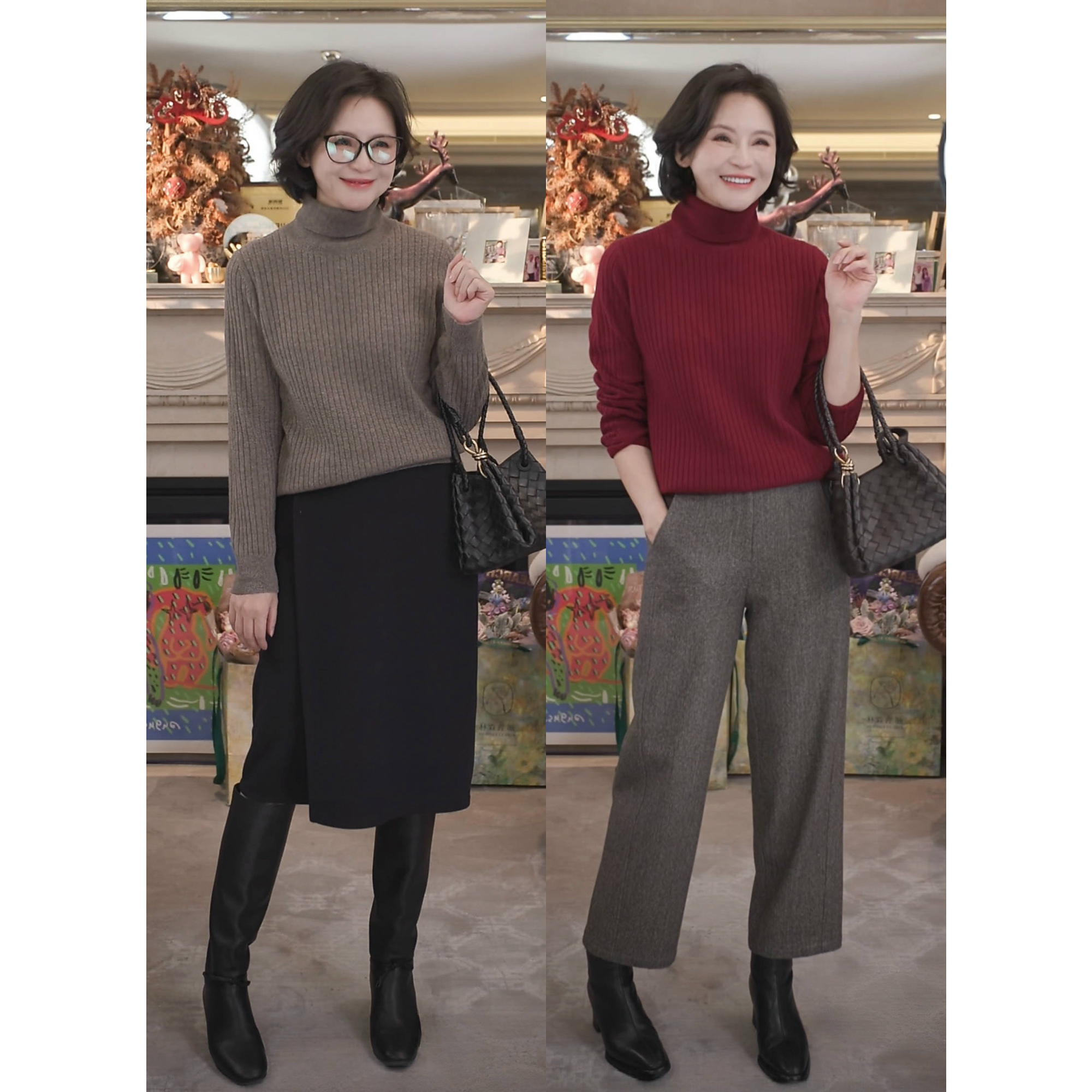 我是摩羯黑标 C家坑条 意大利C家100羊绒日本岛精14针秋冬针织衫