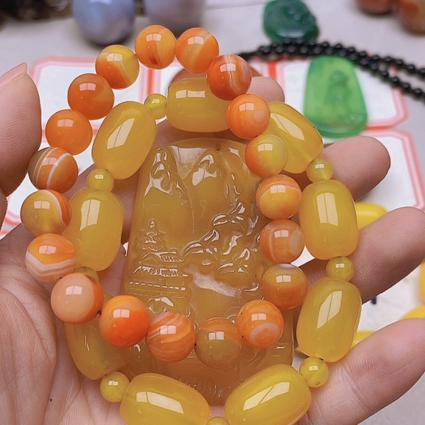 【闪购商品】玛瑙/玉髓未镶嵌珠宝半成品菩*树