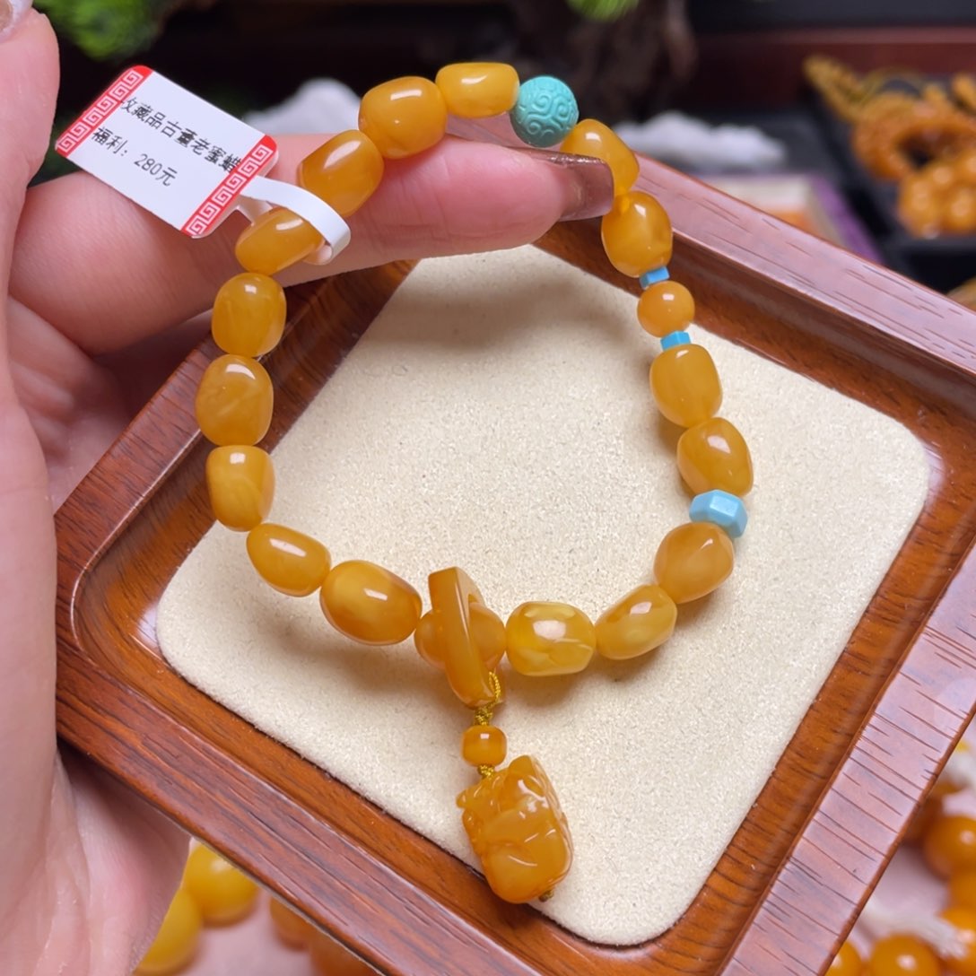 蜜蜡手链未镶嵌手串