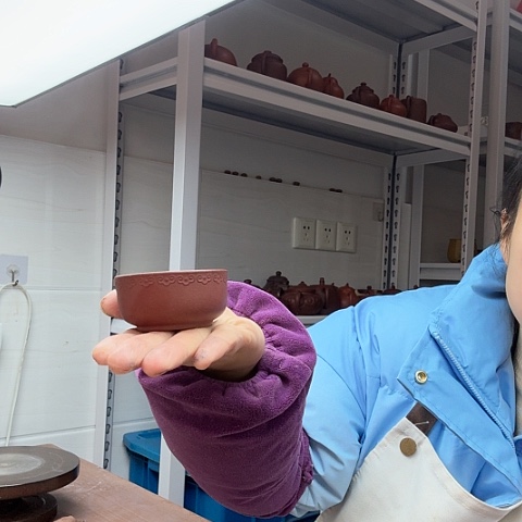 紫泥如意杯如意杯