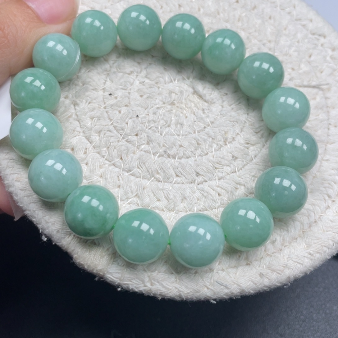 翡翠未镶嵌手链天然A货缅甸翡翠12.8