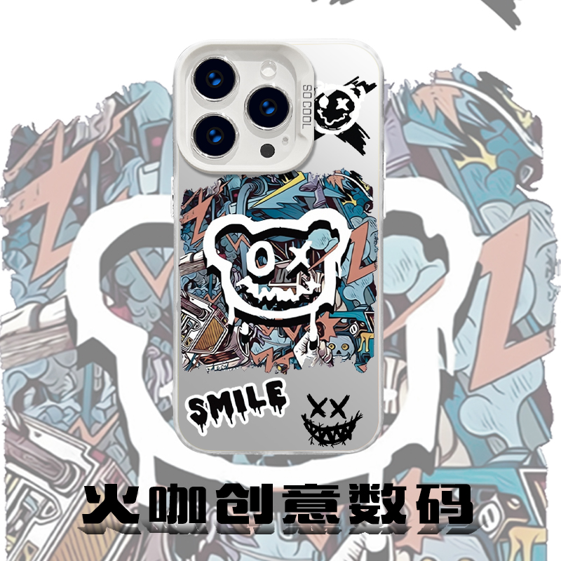 暴力熊-创意男款防摔散热适用苹果华为VIVO小米OPPO手机壳CYB